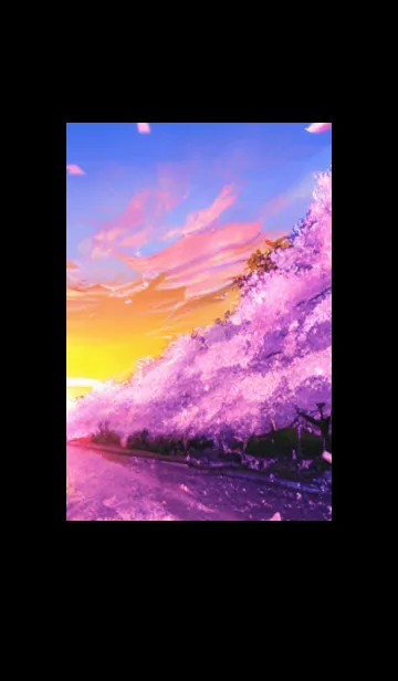 [LINE着せ替え] 桜の花咲く頃#BW03。の画像1