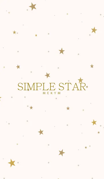 [LINE着せ替え] SIMPLE STAR NATURAL YELLOW.MEKYM 3の画像1