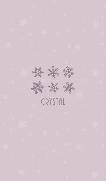 [LINE着せ替え] 結晶17<パープルピンク>の画像1