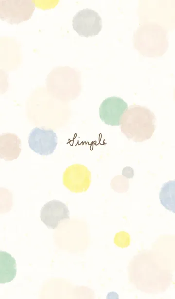 [LINE着せ替え] 水彩 丸 シック25の画像1