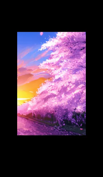 [LINE着せ替え] 桜の花咲く頃#BW027。の画像1