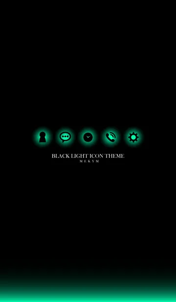 [LINE着せ替え] BLACK LIGHT ICON THEME-MEKYM 48の画像1