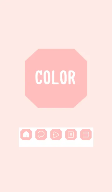 [LINE着せ替え] pink color K17の画像1