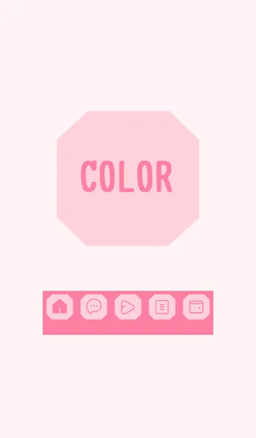 [LINE着せ替え] pink color K18の画像1