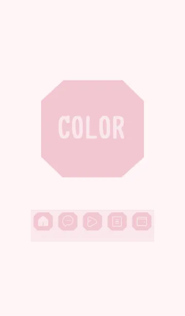 [LINE着せ替え] pink color K20の画像1