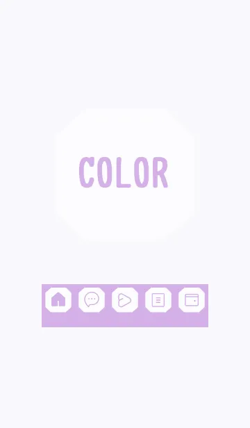 [LINE着せ替え] purple color K17の画像1