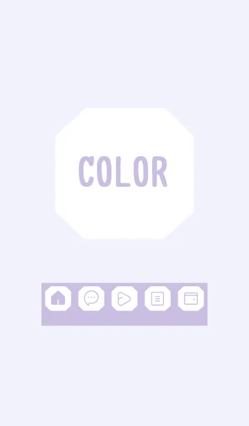 [LINE着せ替え] purple color K19の画像1