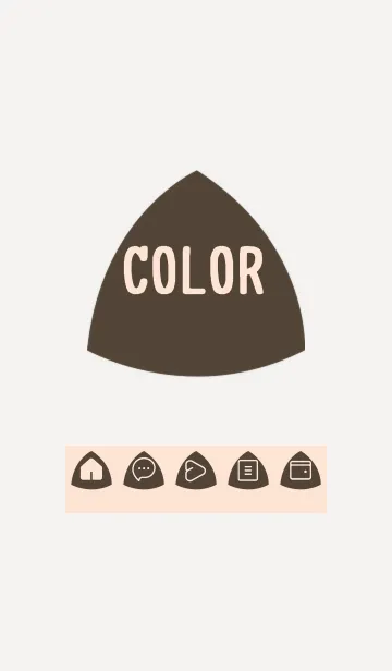 [LINE着せ替え] brown color L18の画像1