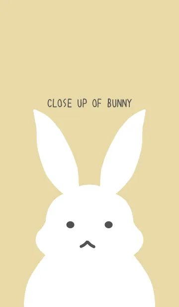 [LINE着せ替え] シンプルバニー/ベージュブラウンの画像1