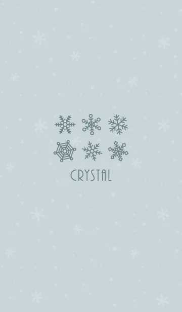 [LINE着せ替え] 結晶17<グリーンブルー>の画像1