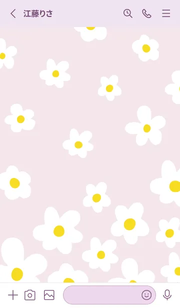 [LINE着せ替え] 白い花 斜め 舞う23の画像2