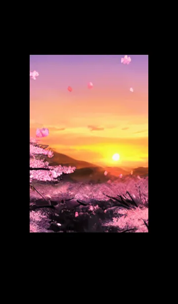 [LINE着せ替え] 桜の花咲く頃#BW014。の画像1