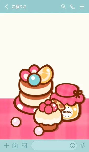 [LINE着せ替え] Happy sweet pancake 4の画像2