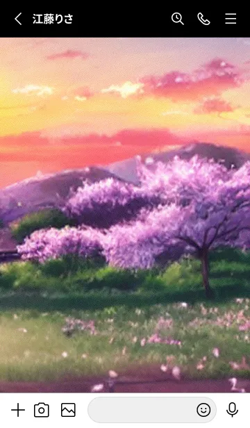 [LINE着せ替え] 桜の花咲く頃#BX02。の画像2