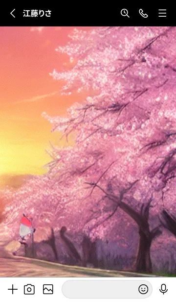 [LINE着せ替え] 桜の花咲く頃#BX019。の画像2