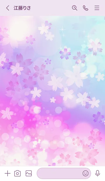 [LINE着せ替え] 優しい幸せを運ぶ軽やかなさくらの花・5の画像2