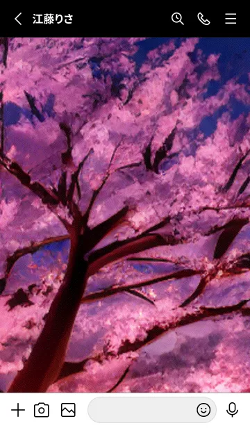 [LINE着せ替え] 桜の花咲く頃#BY05。の画像2