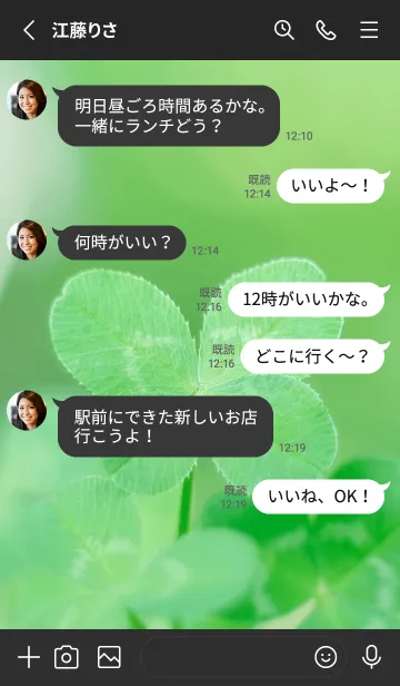 [LINE着せ替え] 四つ葉のクローバー Vintage Lens #4-1の画像3