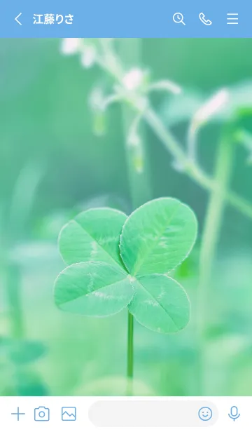 [LINE着せ替え] 四つ葉のクローバー Vintage Lens #6-1の画像2