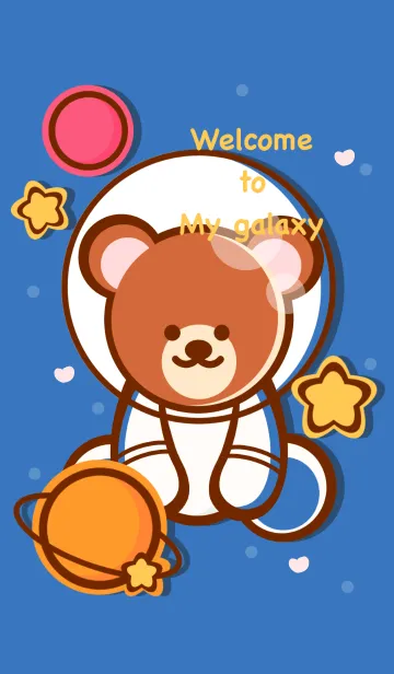 [LINE着せ替え] Happy bear galaxyの画像1