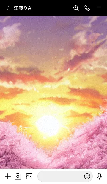 [LINE着せ替え] 桜の花咲く頃#BY013。の画像2