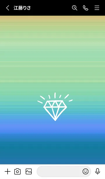 [LINE着せ替え] グラデーション ダイアモンド  203の画像2