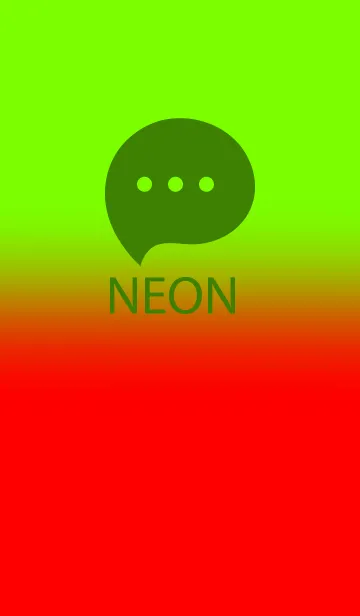 [LINE着せ替え] Neon Green & Neon Red V4 (JP)の画像1