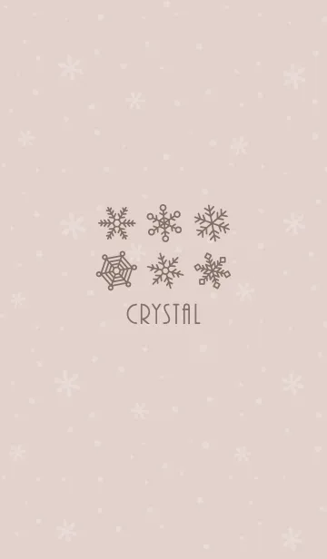 [LINE着せ替え] 結晶18<ベージュ>の画像1