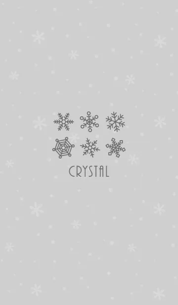 [LINE着せ替え] 結晶18<グレー>の画像1