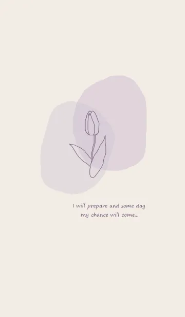 [LINE着せ替え] vintage flower / purpleの画像1