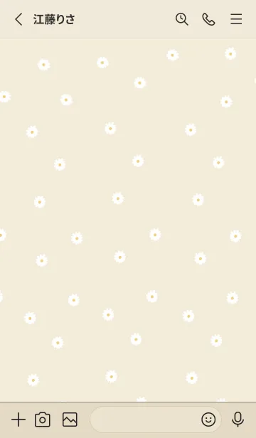 [LINE着せ替え] Daisy (red beige)の画像2