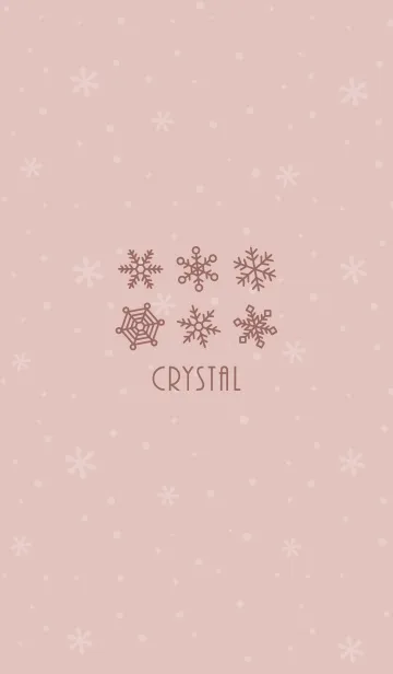 [LINE着せ替え] 結晶18<ピンクオレンジ>の画像1