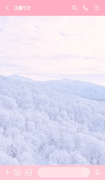 [LINE着せ替え] 白銀の世界 20の画像2