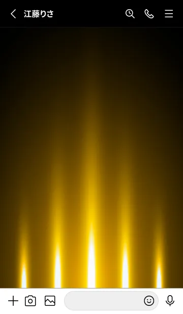 [LINE着せ替え] SAFFRONYELLOW LIGHT. -MEKYM-の画像2