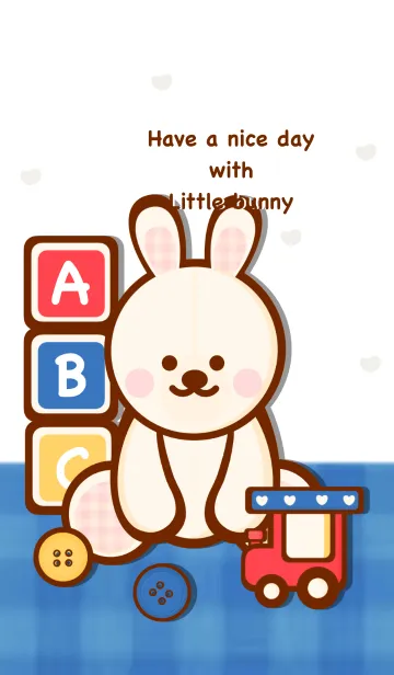 [LINE着せ替え] Cute Bunny & Toys 3の画像1