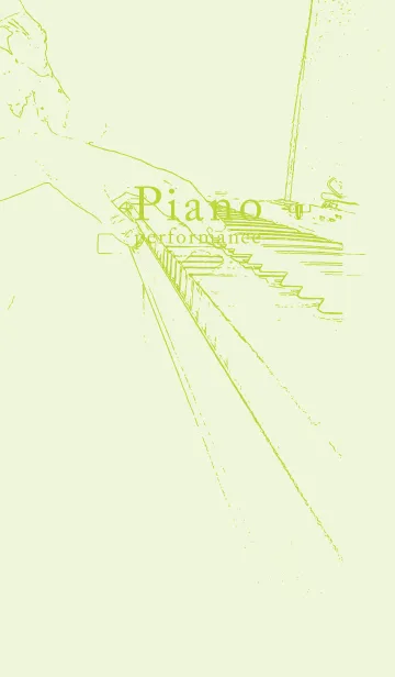 [LINE着せ替え] ピアノ パフォーマンス ホワイトリリーの画像1