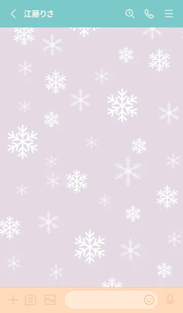 [LINE着せ替え] 雪の結晶 大人25の画像2