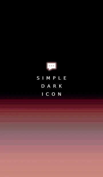 [LINE着せ替え] シンプル ダーク アイコン 99の画像1