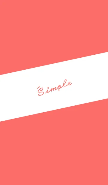 [LINE着せ替え] Simple Lines J-Watermelon Red (Re1)の画像1