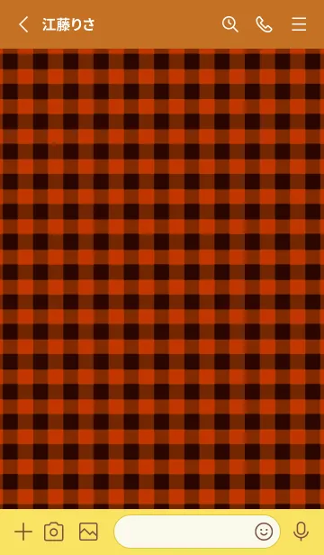 [LINE着せ替え] ザ ハート チェック 345の画像2