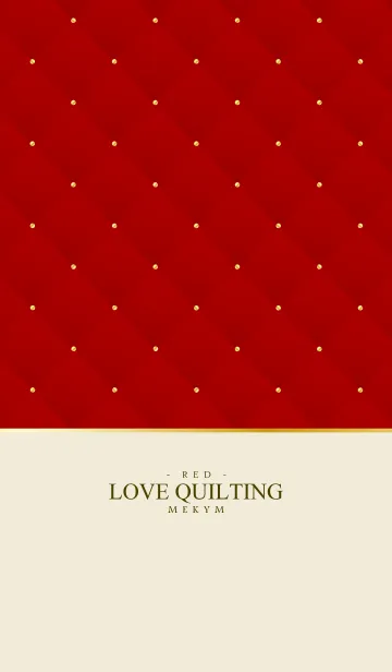 [LINE着せ替え] LOVE QUILTING RED 28の画像1