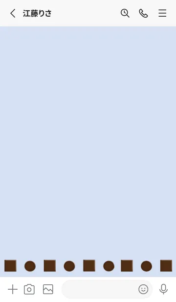 [LINE着せ替え] I love chocolate./ブルーグレイの画像2