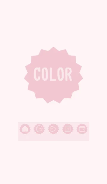 [LINE着せ替え] pink color M20の画像1