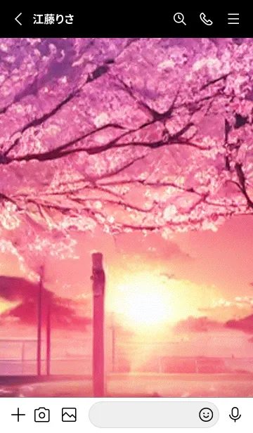 [LINE着せ替え] 桜の花咲く頃#BZ014。の画像2