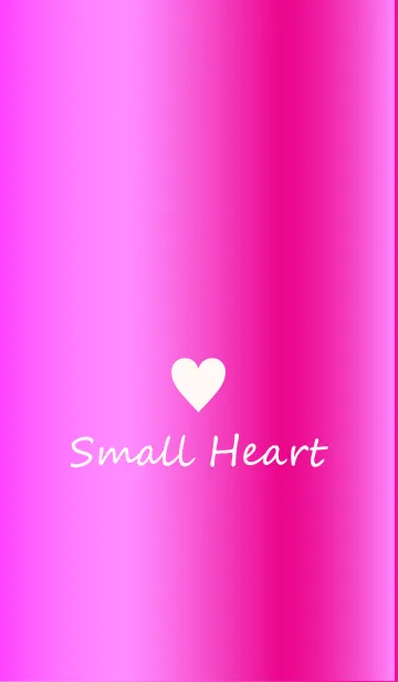 [LINE着せ替え] Small Heart *GlossyPink 27*の画像1