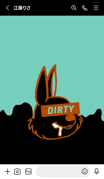 [LINE着せ替え] ダーティ ラビット 140の画像2