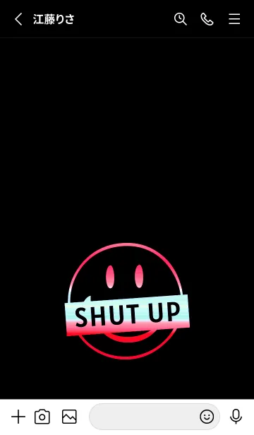 [LINE着せ替え] スマイル グラデーション 217の画像2