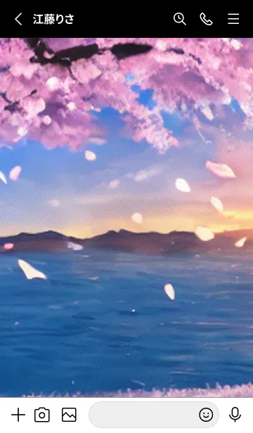 [LINE着せ替え] 桜の花咲く頃#BZ010。の画像2