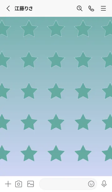 [LINE着せ替え] くすみグリーン☆パステルブルー1/TKCJの画像2