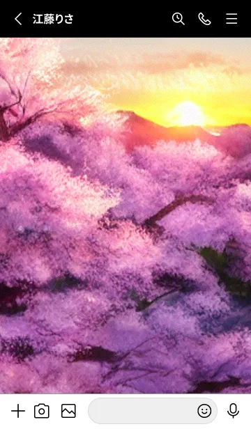 [LINE着せ替え] 桜の花咲く頃#BaA023。の画像2